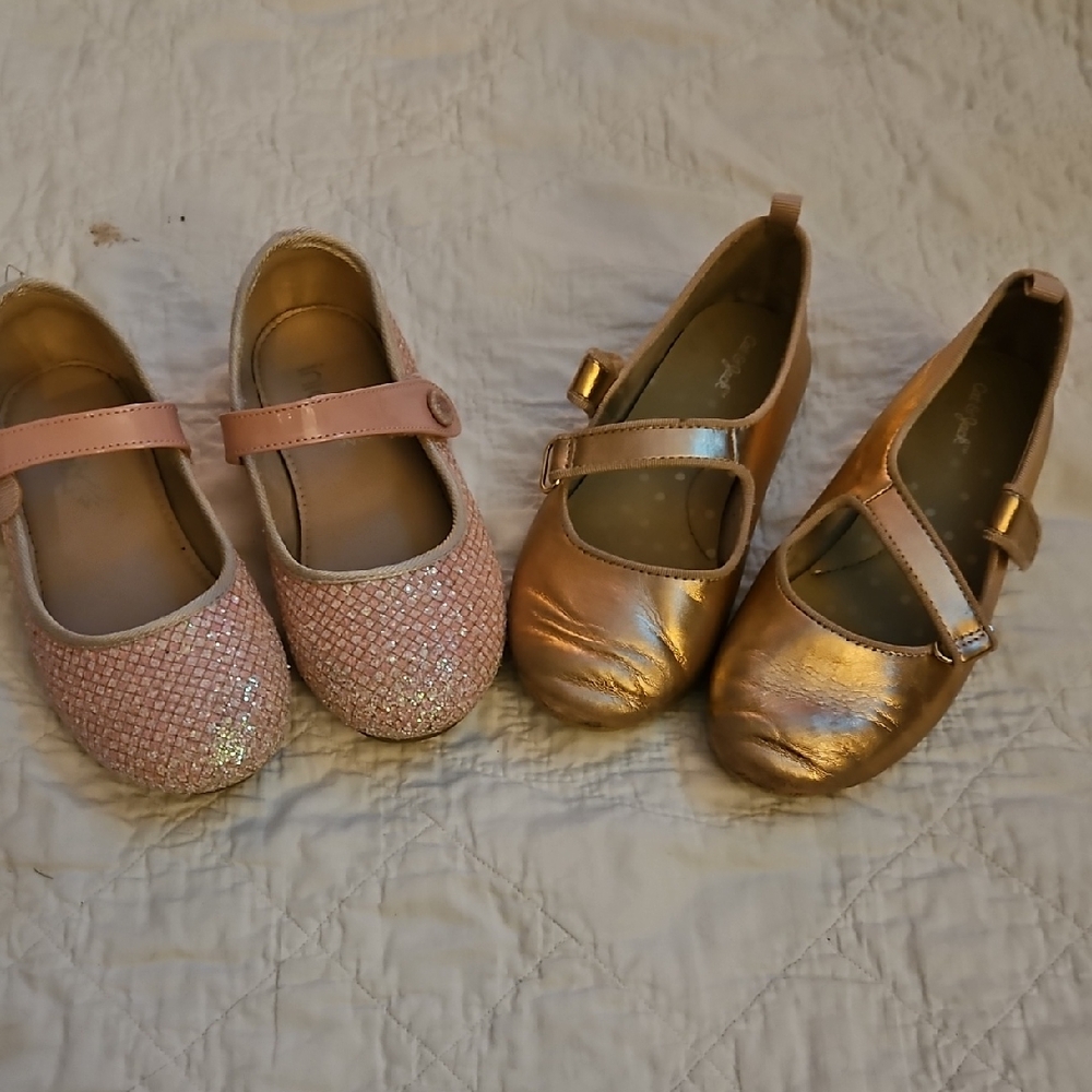 Amazon Pink and Gold Kids Dress Shoes